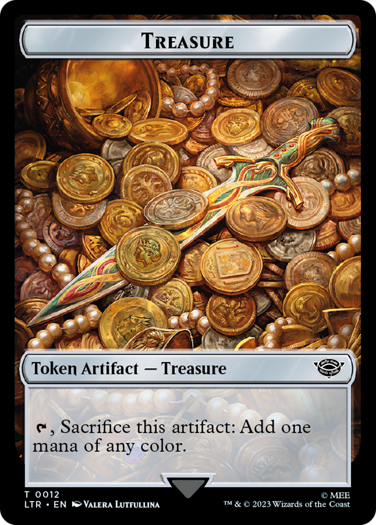 Food (10) // Treasure Double-Sided Token [The Lord of the Rings: Tales of Middle-Earth Tokens] | Card Citadel