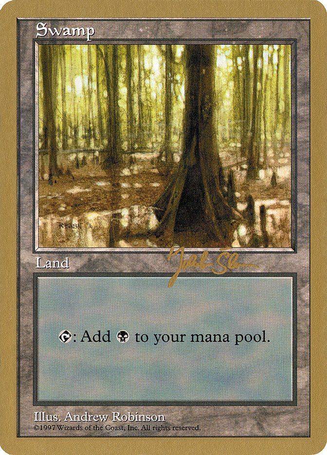 Swamp (js439) (Jakub Slemr) [World Championship Decks 1997] | Card Citadel