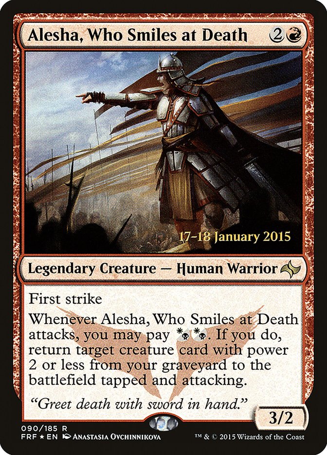 Alesha, Who Smiles at Death [Fate Reforged Promos] | Card Citadel