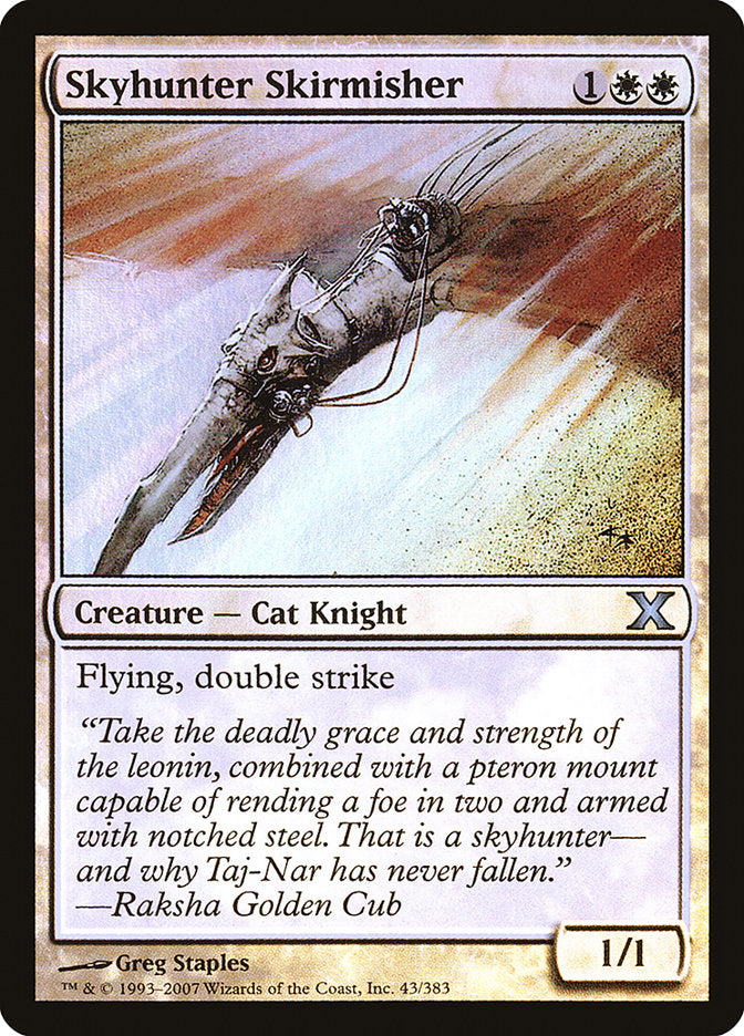 Skyhunter Skirmisher (Premium Foil) [Tenth Edition] | Card Citadel