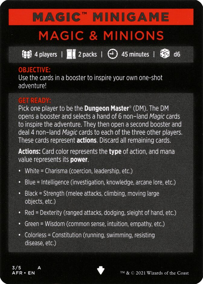 Magic & Minions (Magic Minigame) [Dungeons & Dragons: Adventures in the Forgotten Realms Minigame] | Card Citadel