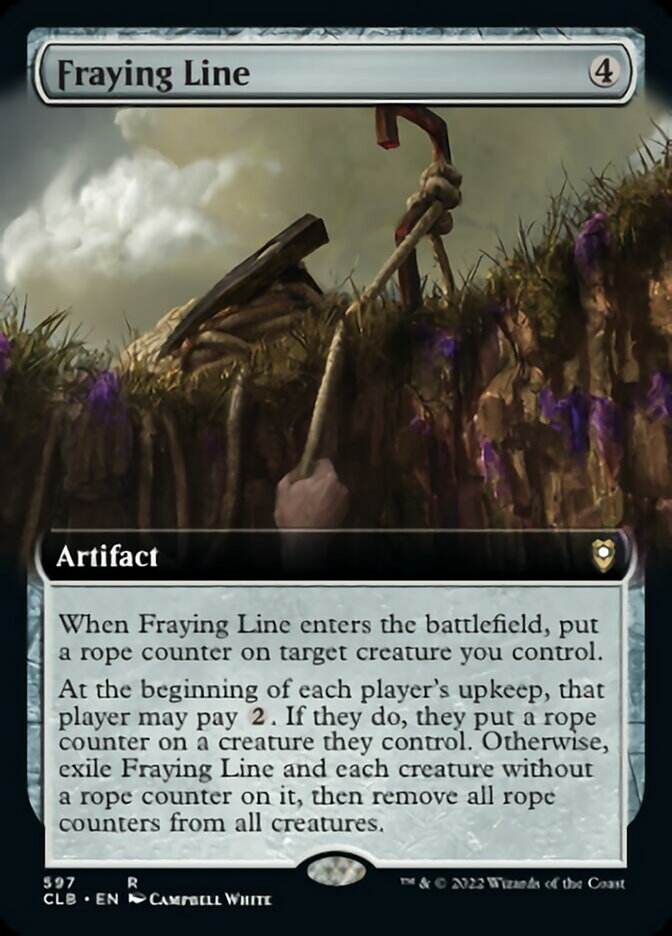 Fraying Line (Extended Art) [Commander Legends: Battle for Baldur's Gate] | Card Citadel