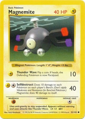 Magnemite (53/102) [Base Set Shadowless Unlimited] | Card Citadel