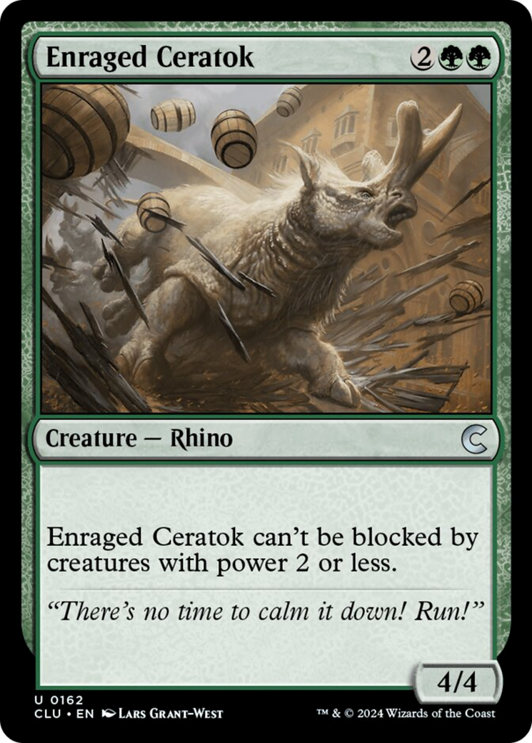 Enraged Ceratok [Ravnica: Clue Edition] | Card Citadel