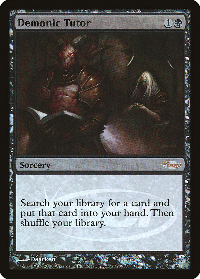 Demonic Tutor [Judge Gift Cards 2008] | Card Citadel