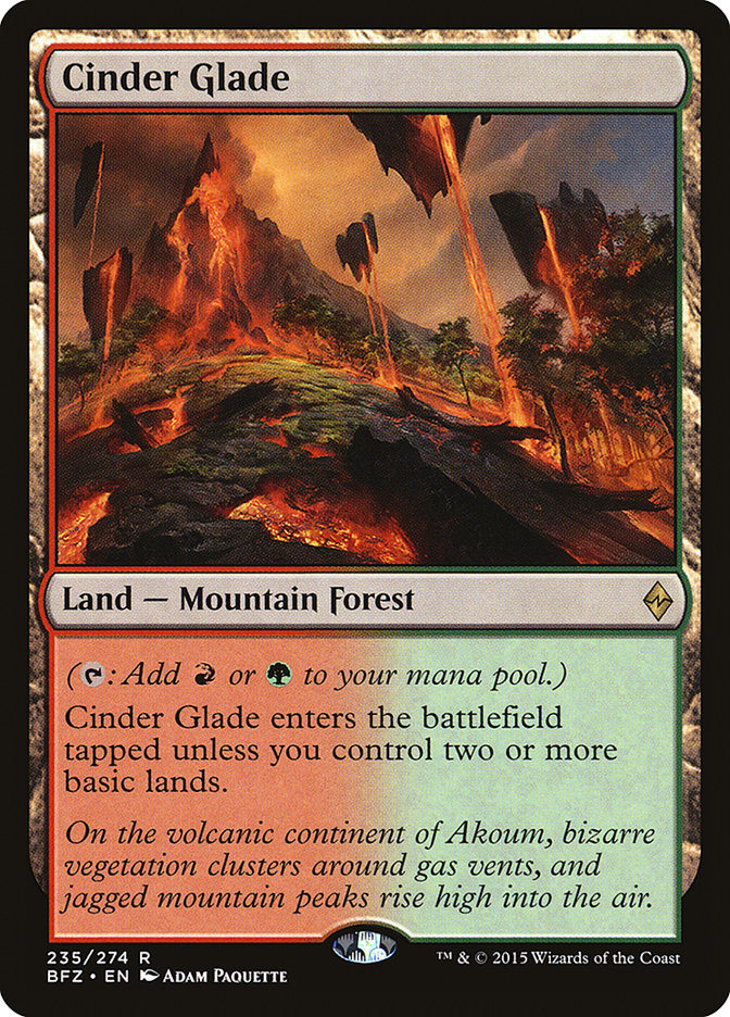 Cinder Glade [Battle for Zendikar] | Card Citadel