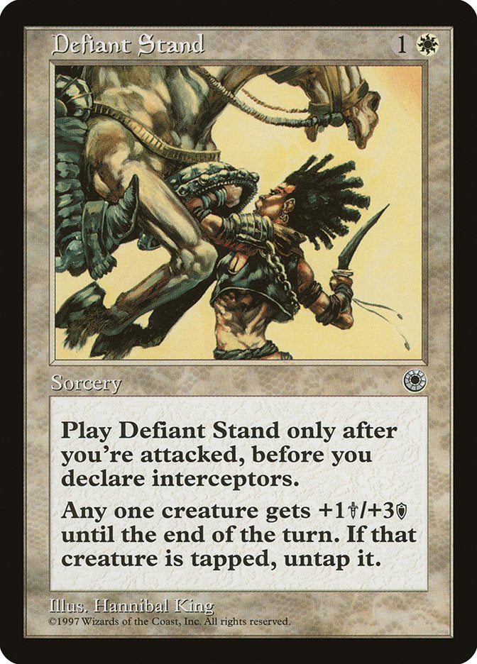 Defiant Stand [Portal] | Card Citadel