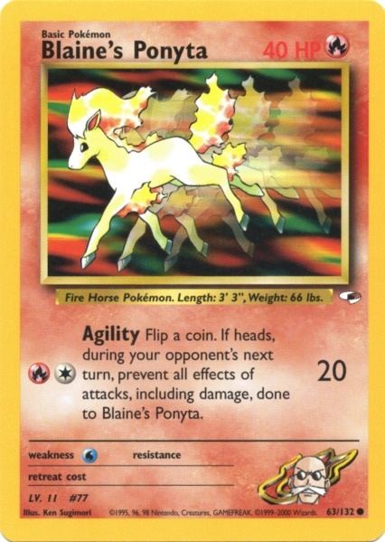 Blaine's Ponyta (63/132) [Gym Heroes Unlimited] | Card Citadel