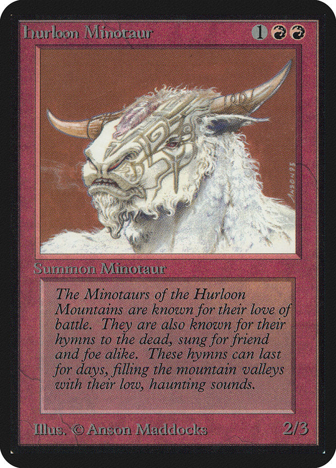 Hurloon Minotaur [Limited Edition Alpha] | Card Citadel