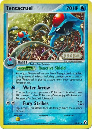 Tentacruel (45/92) (Stamped) [EX: Legend Maker] | Card Citadel