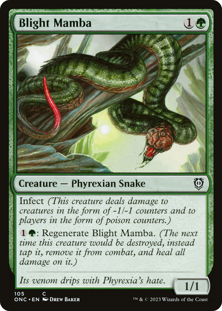 Blight Mamba [Phyrexia: All Will Be One Commander] | Card Citadel