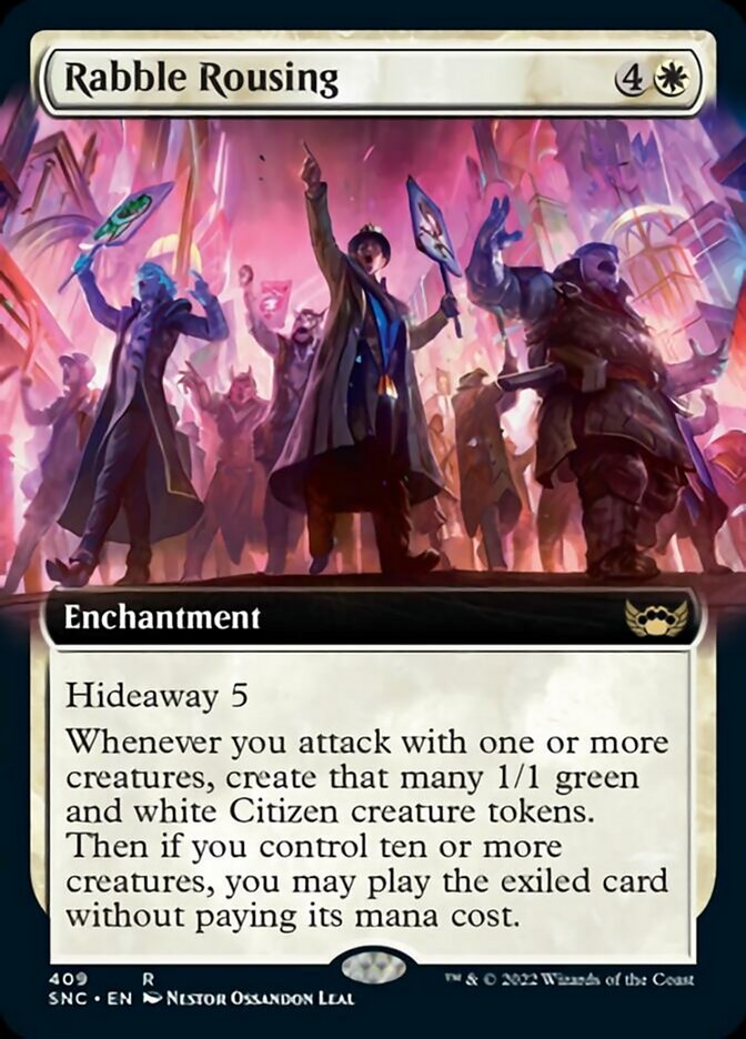 Rabble Rousing (Extended Art) [Streets of New Capenna] | Card Citadel