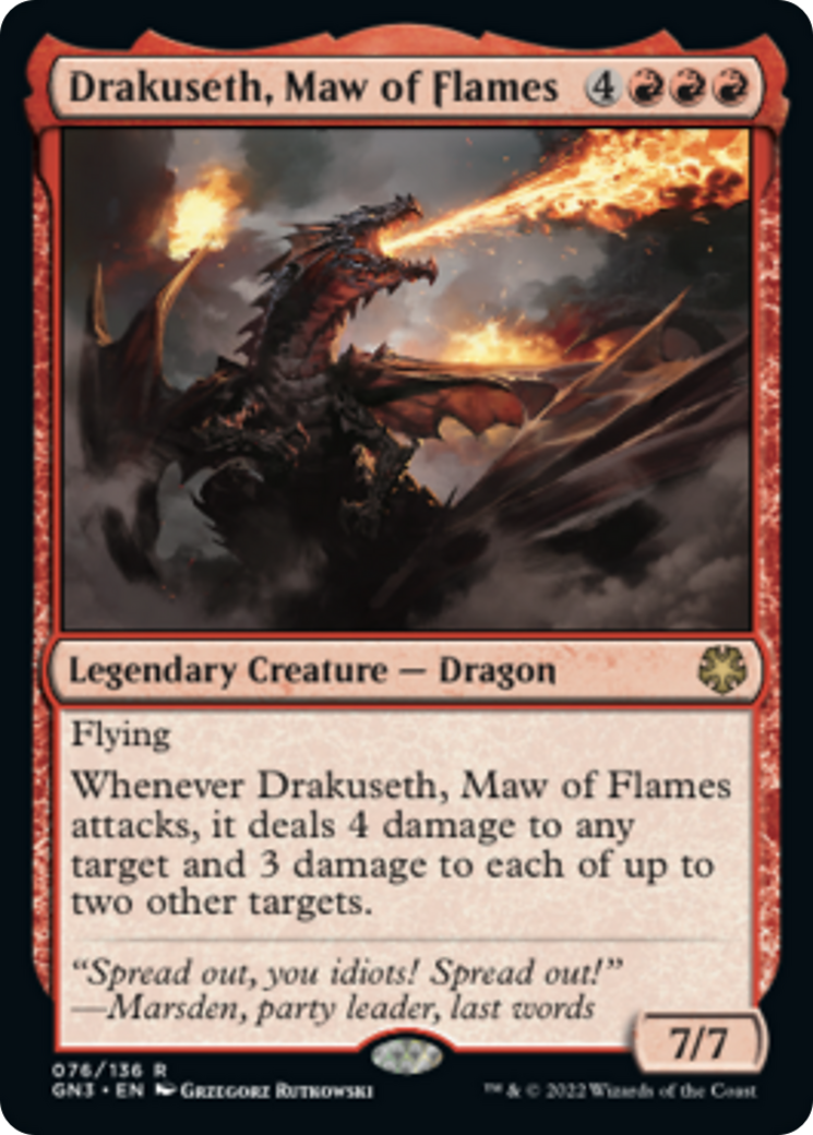 Drakuseth, Maw of Flames [Game Night: Free-for-All] | Card Citadel