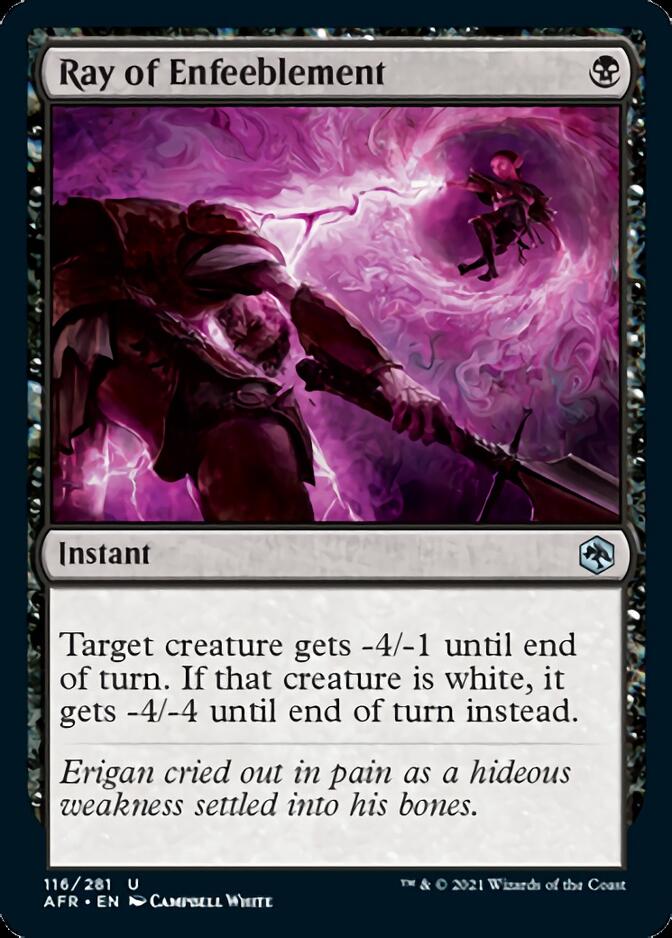 Ray of Enfeeblement [Dungeons & Dragons: Adventures in the Forgotten Realms] | Card Citadel