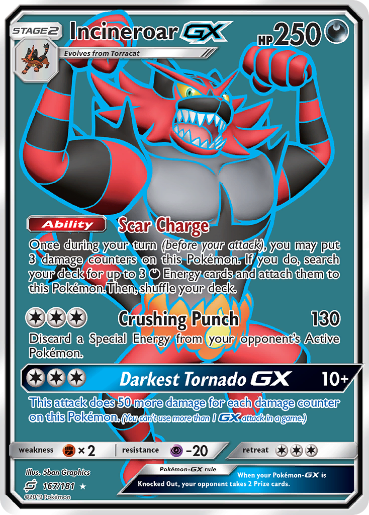 Incineroar GX (167/181) [Sun & Moon: Team Up] | Card Citadel