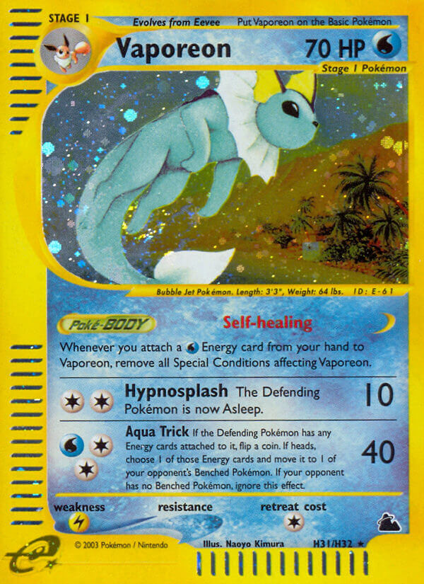 Vaporeon (H31/H32) [Skyridge] | Card Citadel