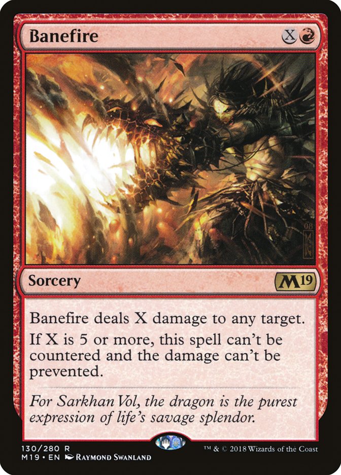 Banefire [Core Set 2019] | Card Citadel