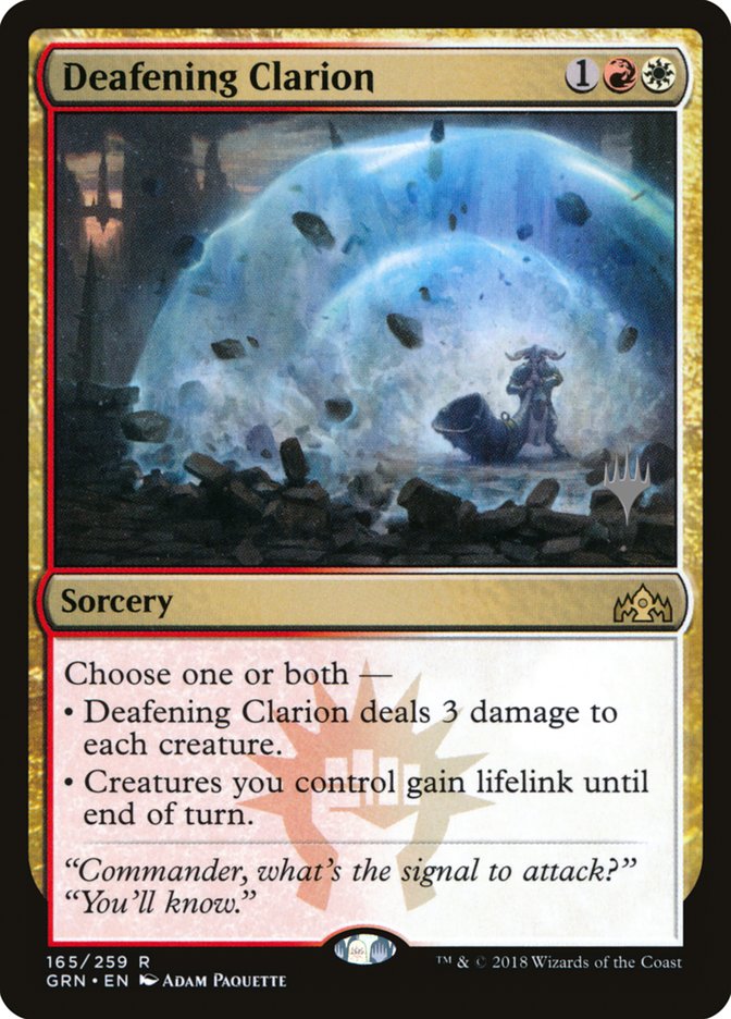 Deafening Clarion [Guilds of Ravnica Promos] | Card Citadel