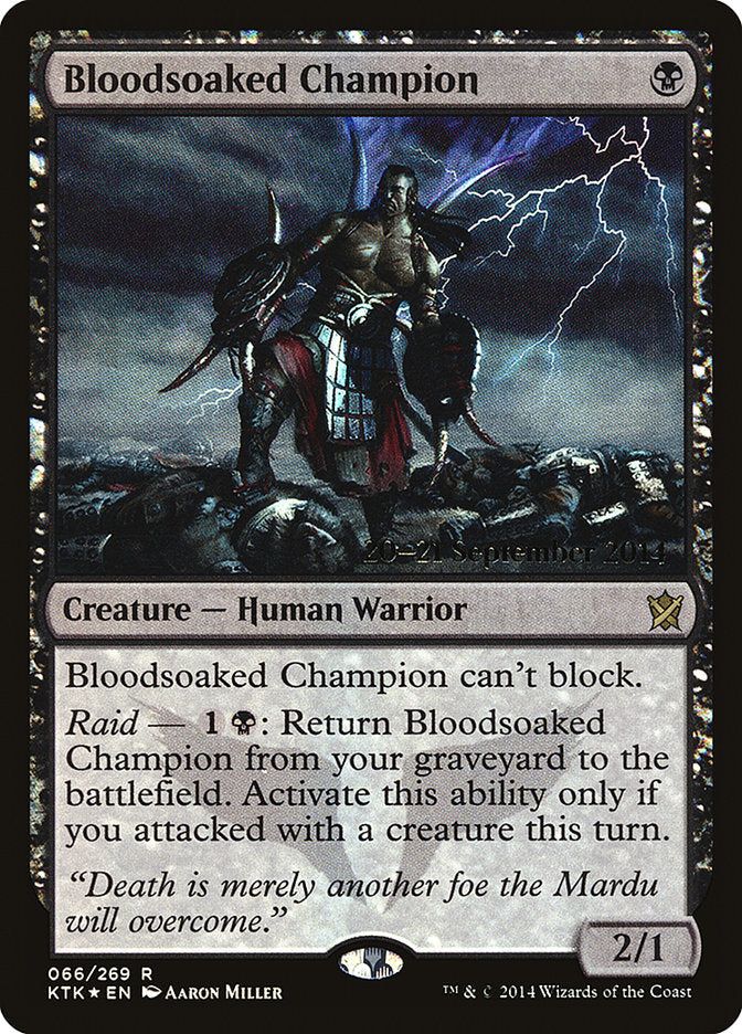 Bloodsoaked Champion [Khans of Tarkir Promos] | Card Citadel