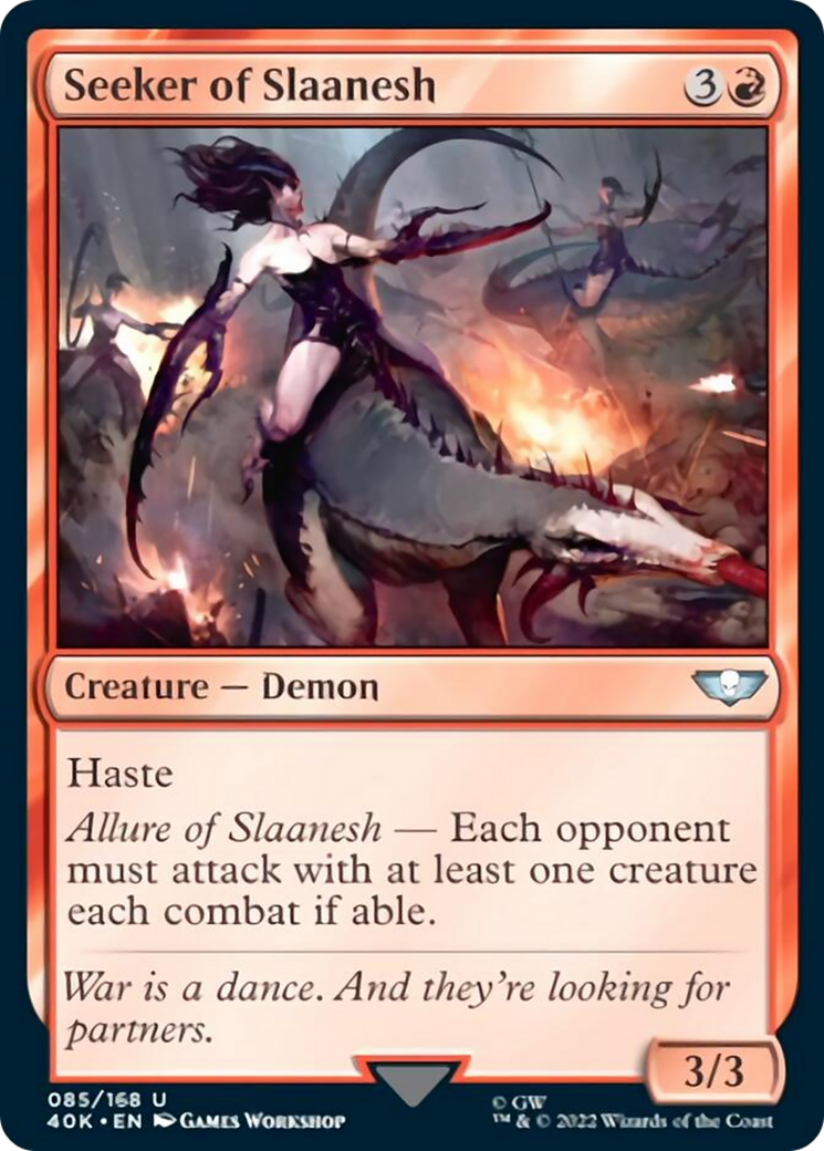 Seeker of Slaanesh (Surge Foil) [Universes Beyond: Warhammer 40,000] | Card Citadel