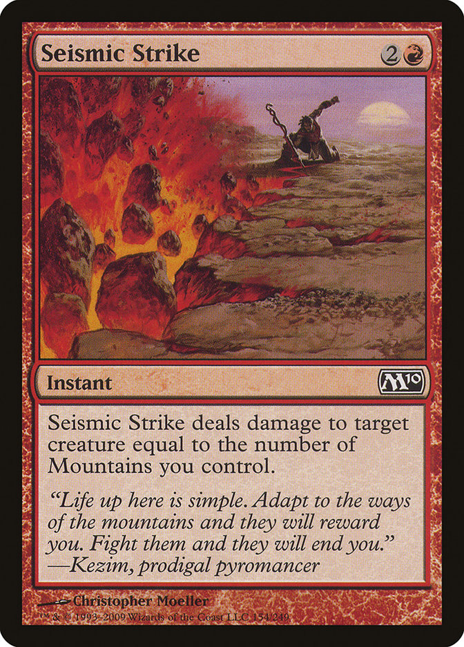 Seismic Strike [Magic 2010] | Card Citadel