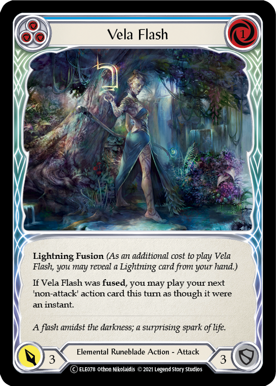 Vela Flash (Blue) [U-ELE078] Unlimited Normal | Card Citadel