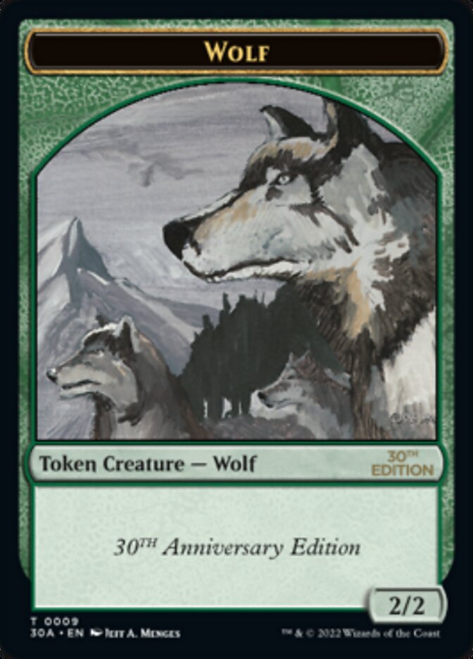 Wolf Token [30th Anniversary Tokens] | Card Citadel