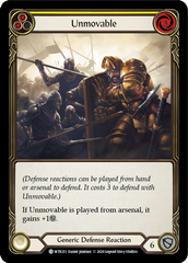 Unmovable (Yellow) [U-WTR213] (Welcome to Rathe Unlimited)  Unlimited Normal | Card Citadel