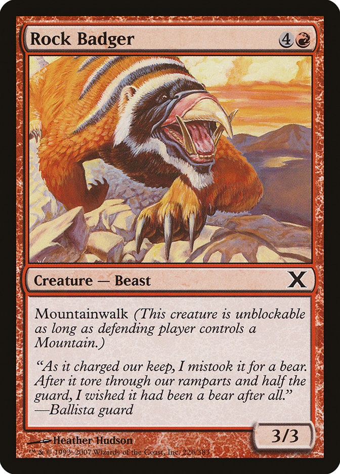 Rock Badger [Tenth Edition] | Card Citadel