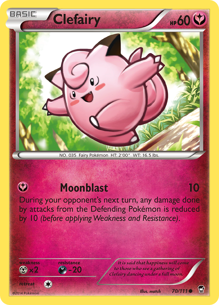 Clefairy (70/111) [XY: Furious Fists] | Card Citadel