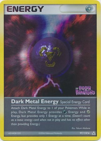 Dark Metal Energy (97/110) (Stamped) [EX: Holon Phantoms] | Card Citadel