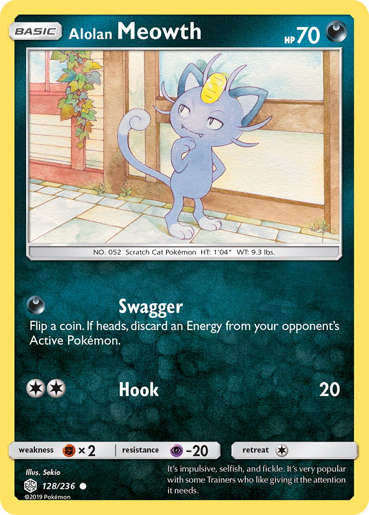 Alolan Meowth (128/236) [Sun & Moon: Cosmic Eclipse] | Card Citadel