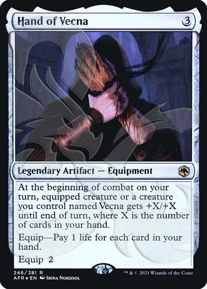 Hand of Vecna (Ampersand Promo) [Dungeons & Dragons: Adventures in the Forgotten Realms Promos] | Card Citadel