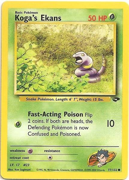 Koga's Ekans (77/132) [Gym Challenge Unlimited] | Card Citadel