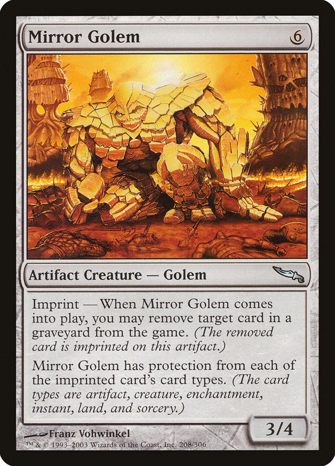 Mirror Golem [Mirrodin] | Card Citadel