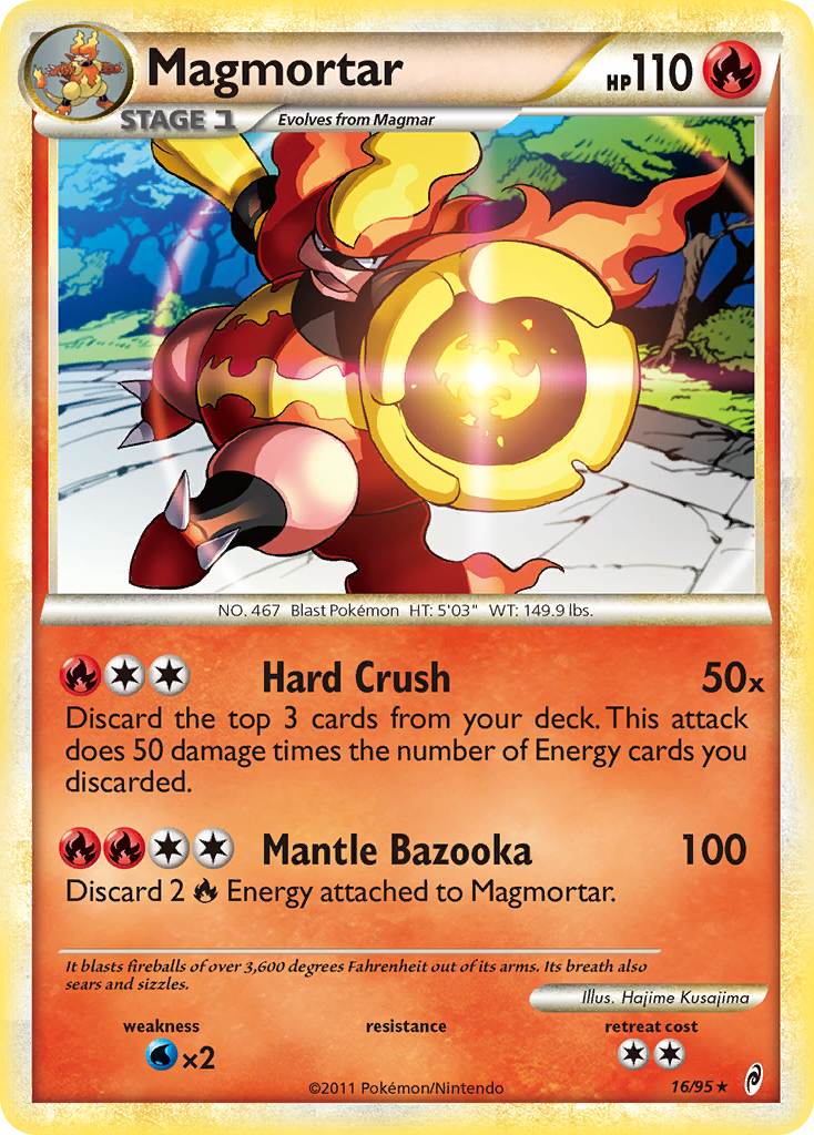 Magmortar (16/95) [HeartGold & SoulSilver: Call of Legends] | Card Citadel