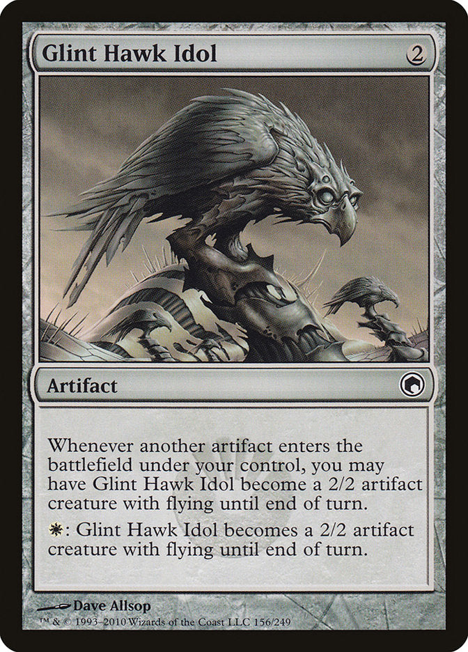 Glint Hawk Idol [Scars of Mirrodin] | Card Citadel