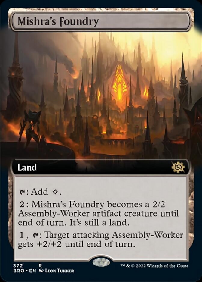 Mishra's Foundry (Extended Art) [The Brothers' War] | Card Citadel