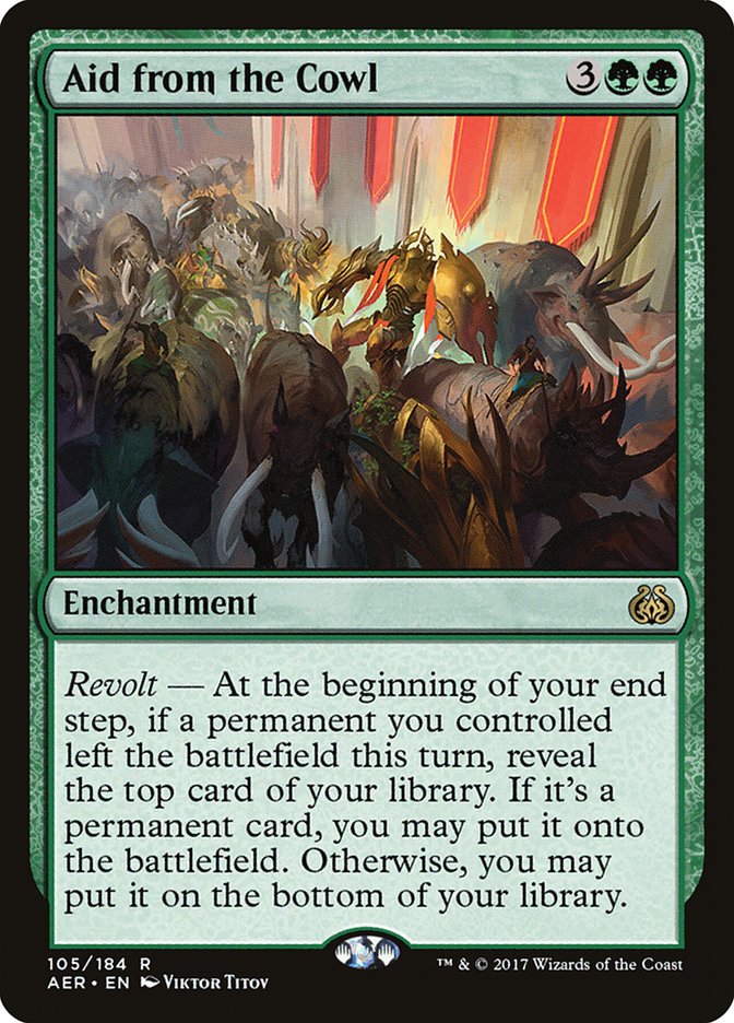 Aid from the Cowl [Aether Revolt] | Card Citadel