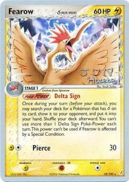 Fearow (18/100) (Delta Species) (Flyvees - Jun Hasebe) [World Championships 2007] | Card Citadel