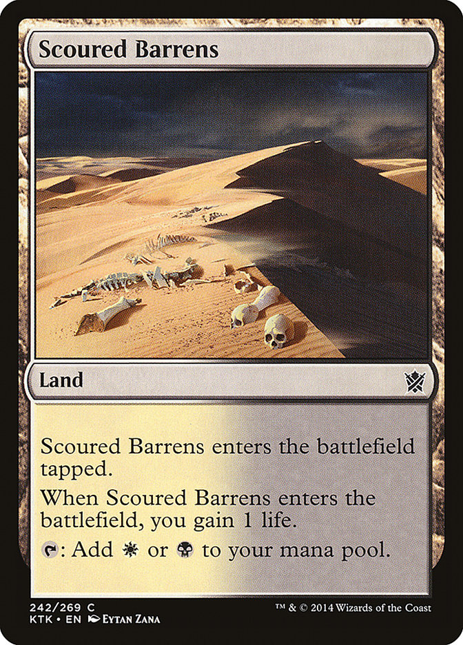 Scoured Barrens [Khans of Tarkir] | Card Citadel