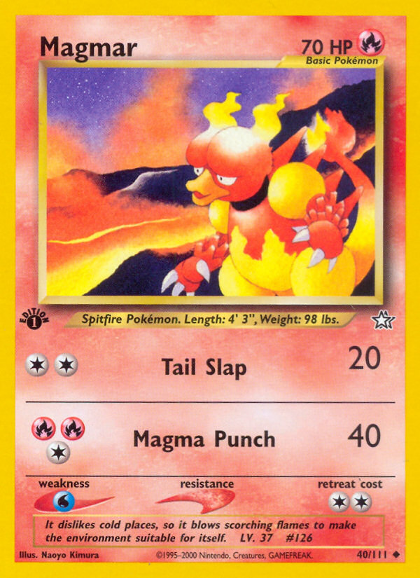 Magmar (40/111) [Neo Genesis 1st Edition] | Card Citadel