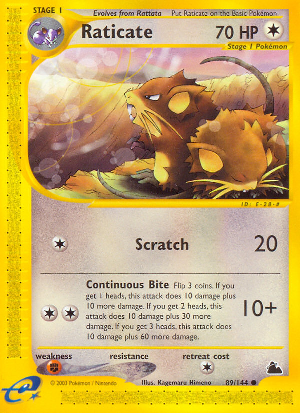 Raticate (89/144) [Skyridge] | Card Citadel