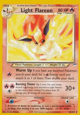 Light Flareon (46/105) [Neo Destiny Unlimited] | Card Citadel