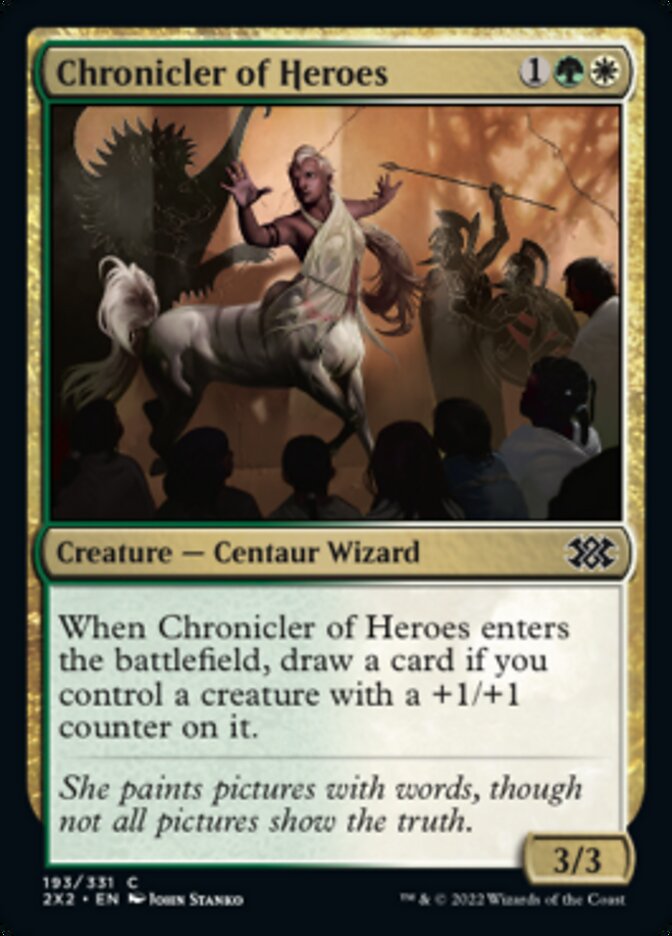 Chronicler of Heroes [Double Masters 2022] | Card Citadel
