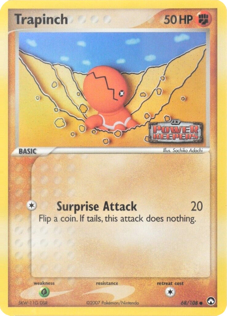 Trapinch (68/108) (Stamped) [EX: Power Keepers] | Card Citadel