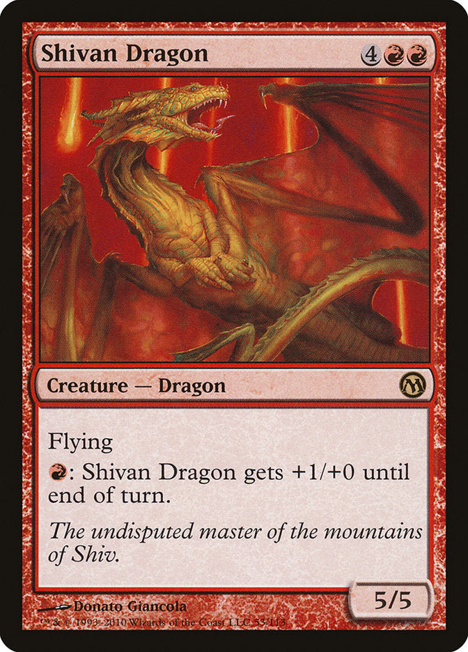 Shivan Dragon [Duels of the Planeswalkers] | Card Citadel