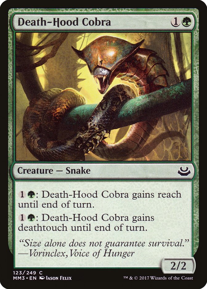 Death-Hood Cobra [Modern Masters 2017] | Card Citadel