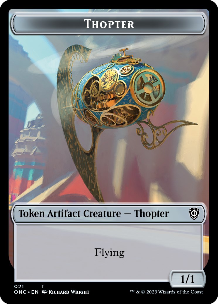 Myr // Thopter Double-Sided Token [Phyrexia: All Will Be One Commander Tokens] | Card Citadel