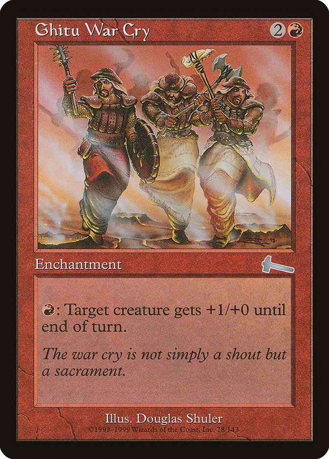 Ghitu War Cry [Urza's Legacy] | Card Citadel